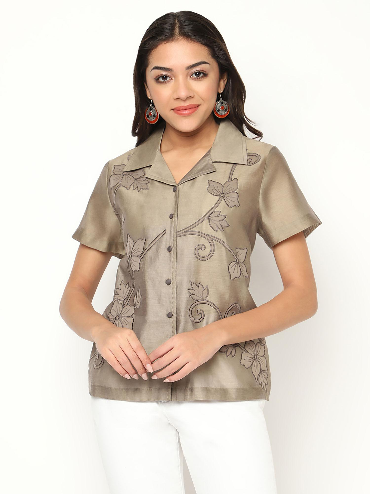 honey oak shirt