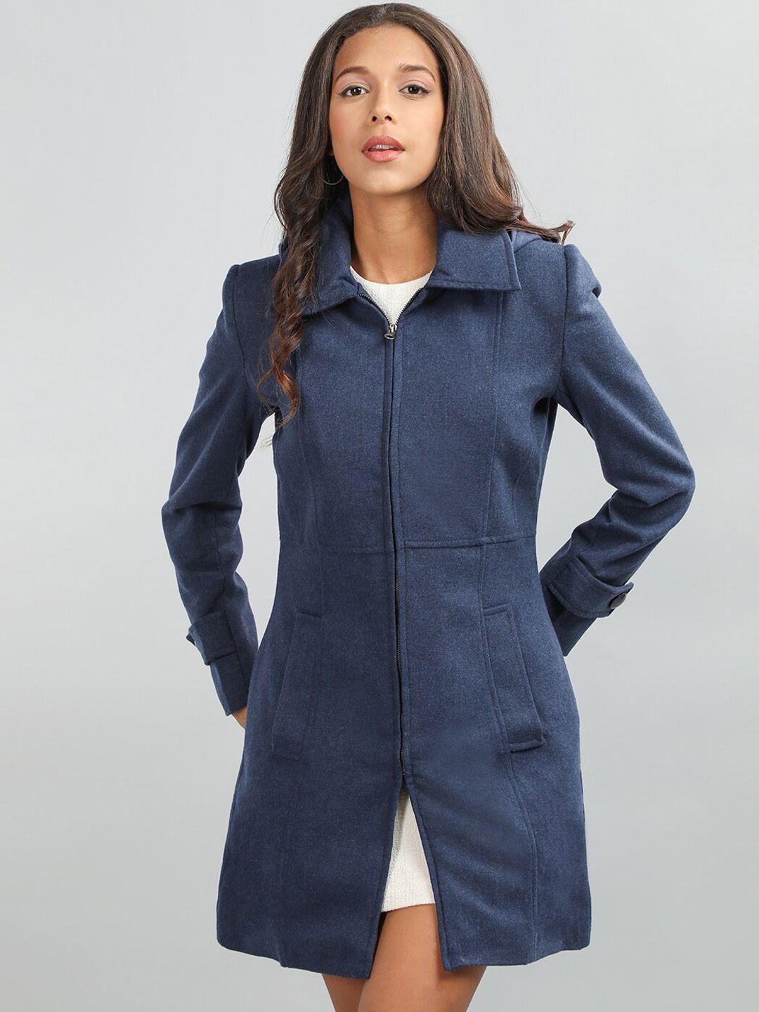 honnete regular fit spread collar trench coat