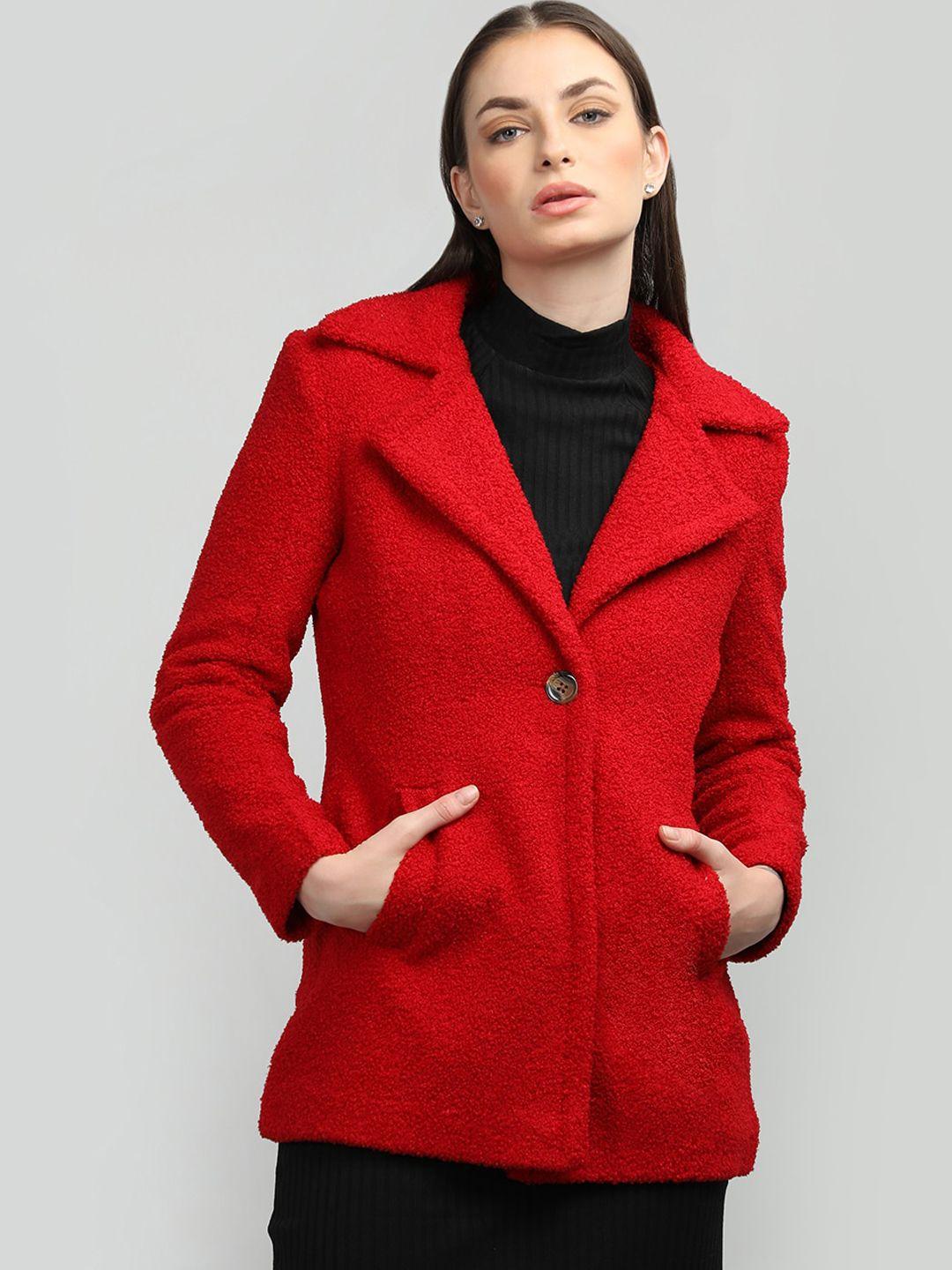 honnete single breasted notched lapel coat