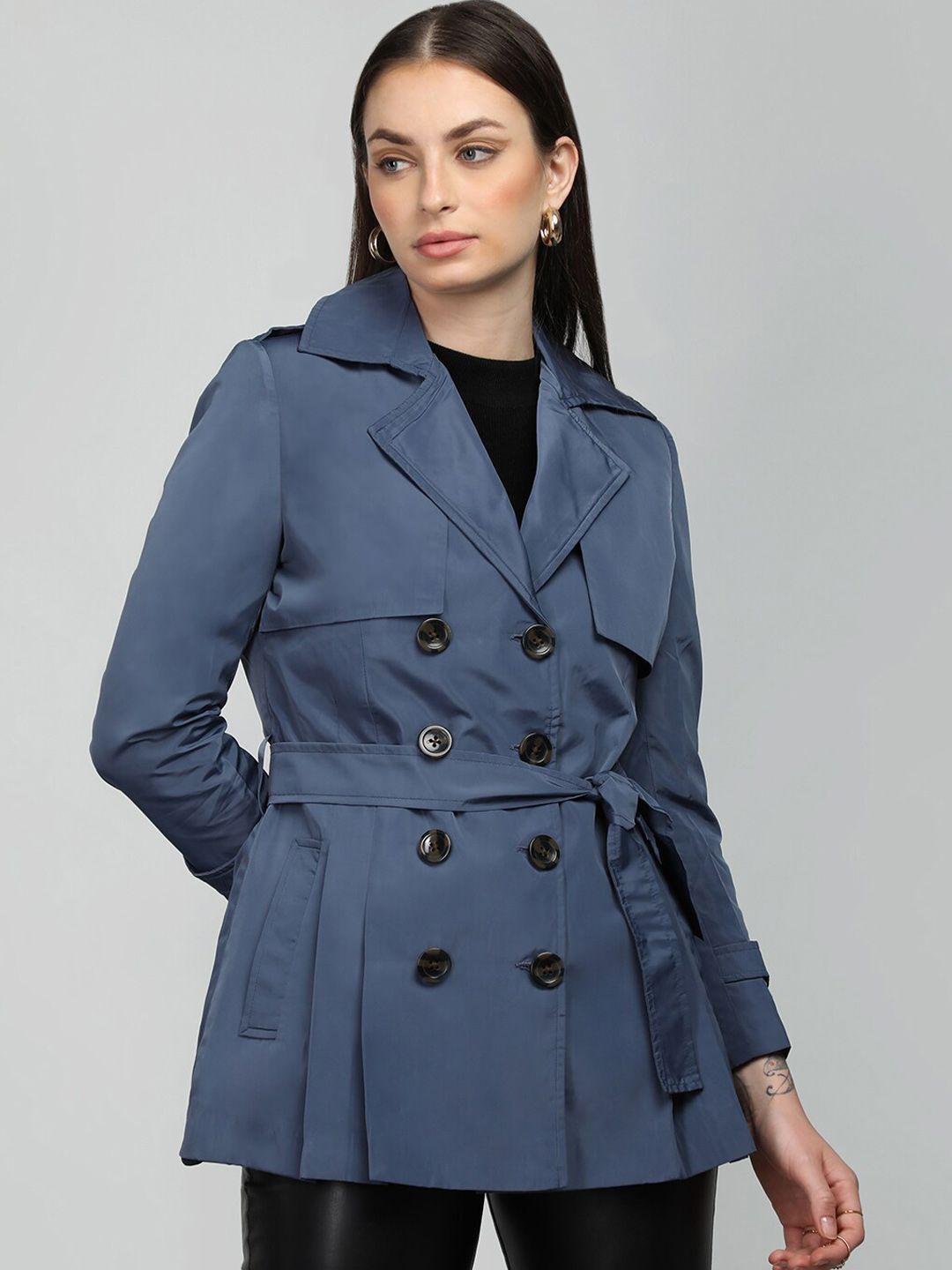 honnete single-breasted notched lapel coat