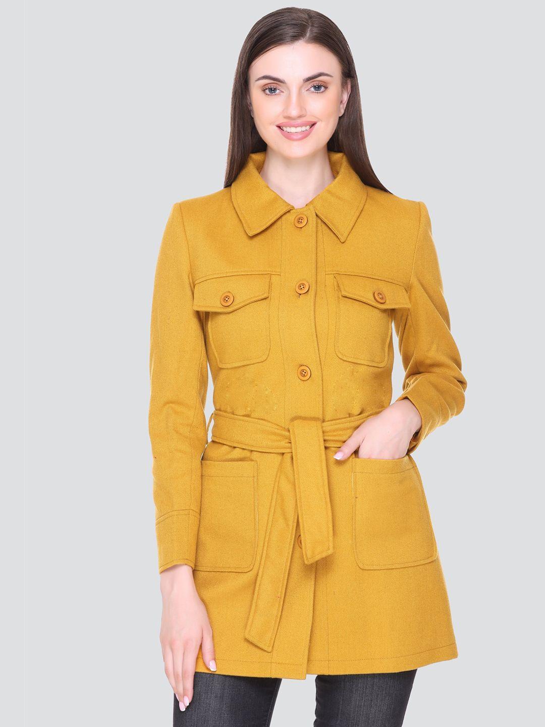 honnete women solid winter polyester coats