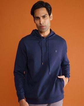 hooded sweatshirt with insert pockets