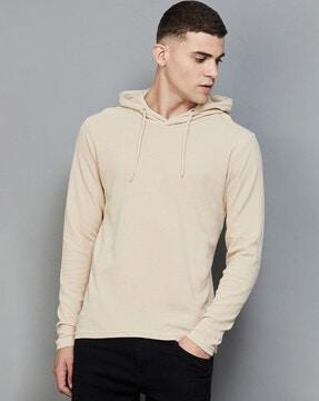hooded t-shirt with full sleeves