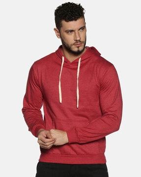 hooded sweatshirt with center pocket