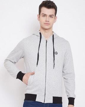 hooded sweatshirt with insert pockets