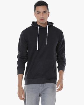 hooded sweatshirt with insert pockets