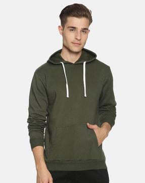 hooded sweatshirt with kangaroo pocket