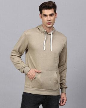 hooded sweatshirt with kangaroo pocket