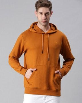 hooded sweatshirt with kangaroo pocket