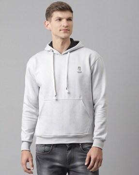 hooded sweatshirt with kangaroo pocket