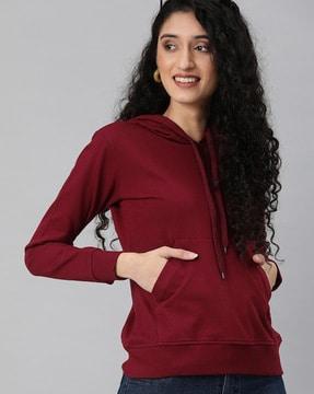 hooded sweatshirt with kangaroo pocket