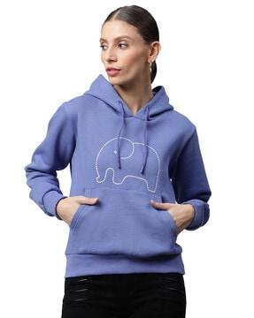 hooded sweatshirt with kangaroo pocket