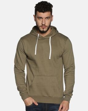 hooded sweatshirt with kangaroo pockets