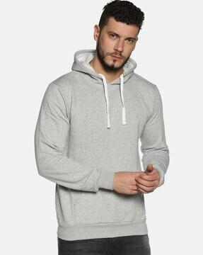 hooded sweatshirt with kangaroo pockets