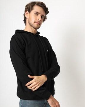 hooded sweatshirt with kangaroo pockets