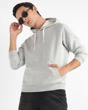 hooded sweatshirt with kangaroo pockets