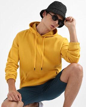 hooded sweatshirt with kangaroo pockets