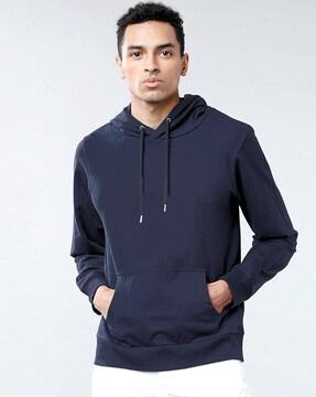 hooded sweatshirt with kangaroo pockets