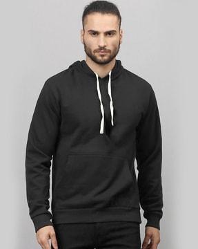 hooded sweatshirt with kangaroo pockets