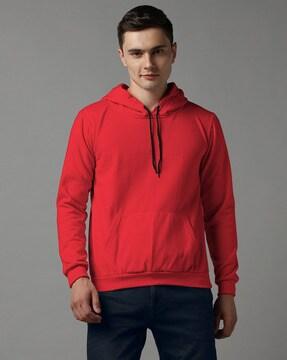 hooded sweatshirt with kangaroo pockets