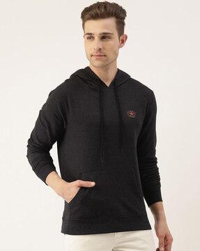 hooded sweatshirt with side pockets