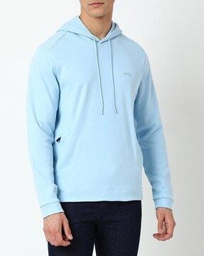 hooded sweatshirt with zipper pockets