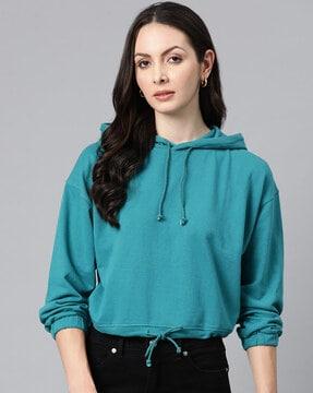 hoodie with drawstring waist