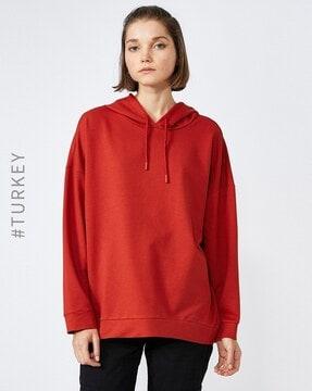 hoodie with drop shoulders