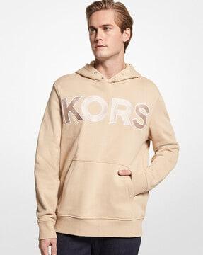 hoodie with embossed typography