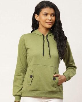 hoodie with flap pockets