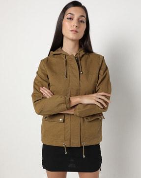 hoodie with flap pockets