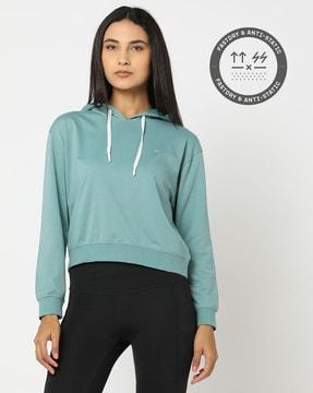 hoodie with ribbed hems