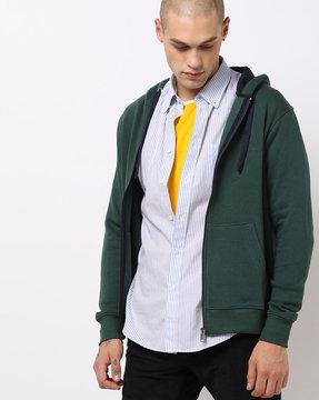 hoodie with split kangaroo pocket