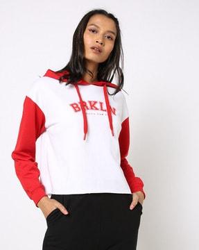 hoodie with typographic print