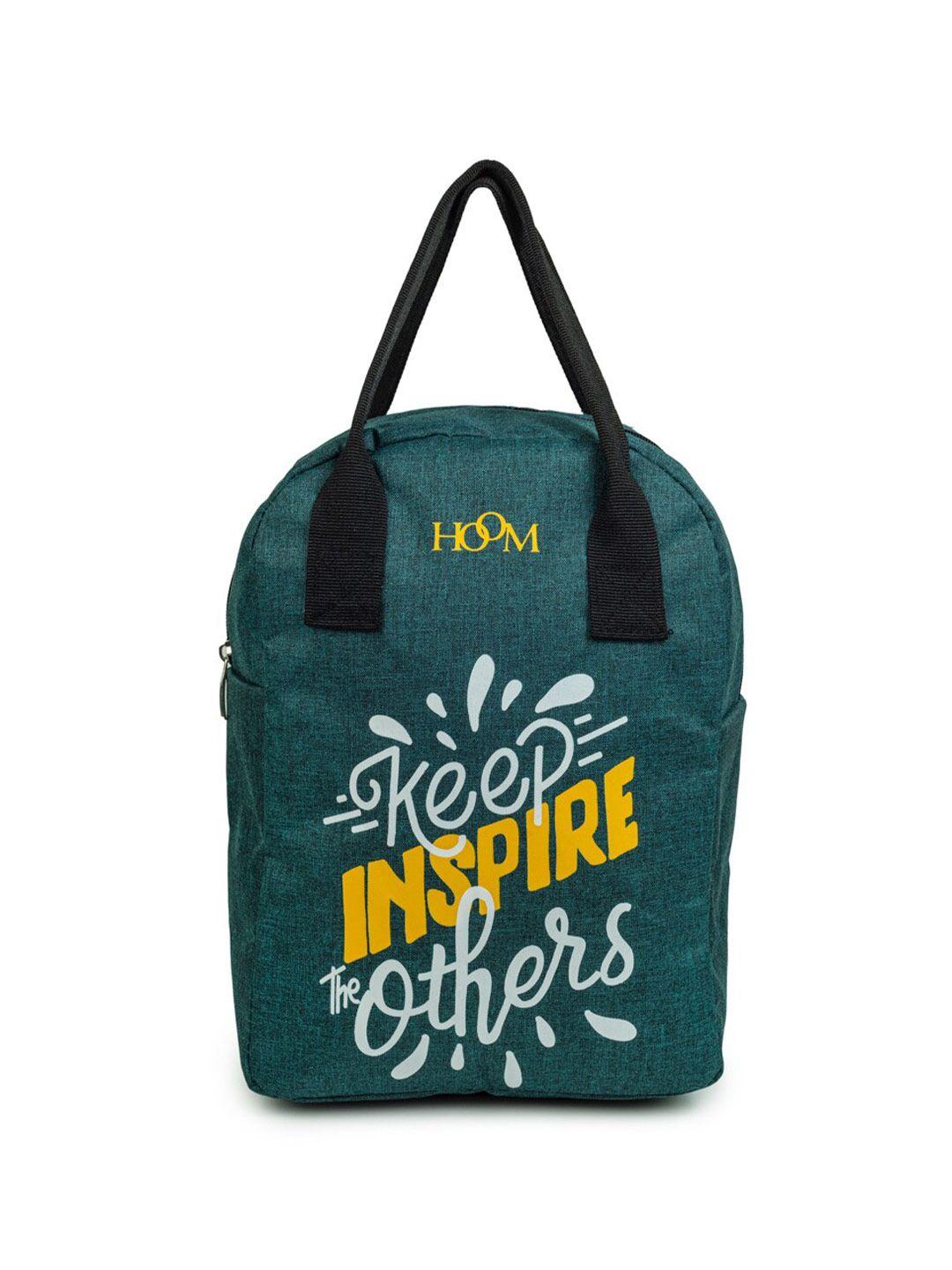 hoom typography printed lunch bag