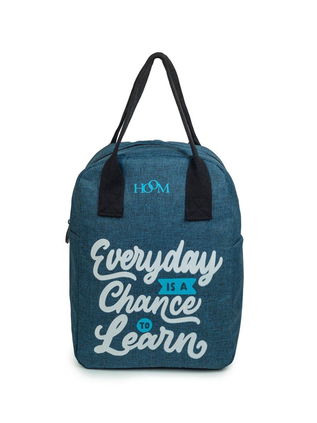 hoom typography printed lunch bag