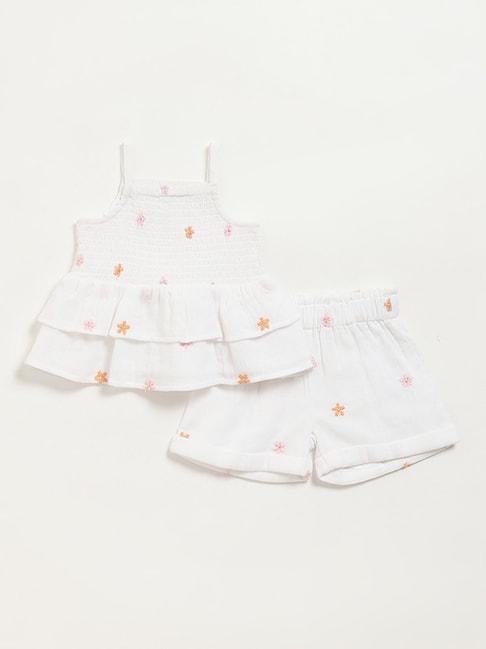 hop-baby-by-westside-white-strappy-top-with-shorts-set