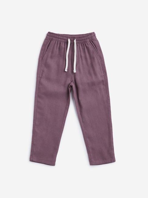 hop kids by westside dusty pink solid pants