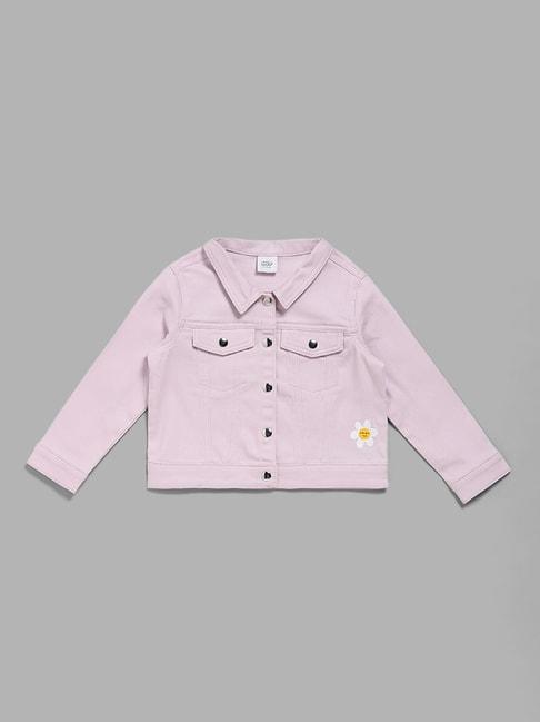 hop kids by westside lilac snap button jacket