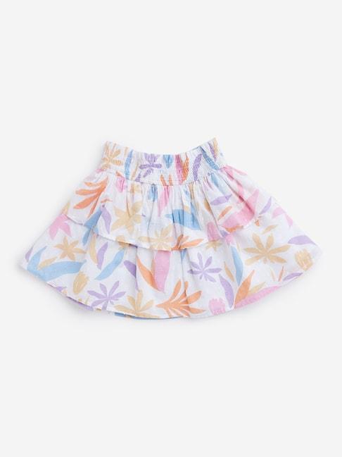 hop-kids-by-westside-multicolor-floral-printed-skirt