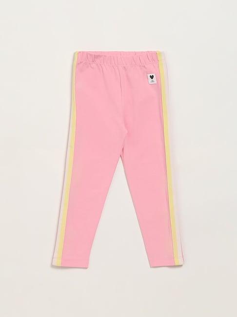hop kids by westside pink cotton leggings