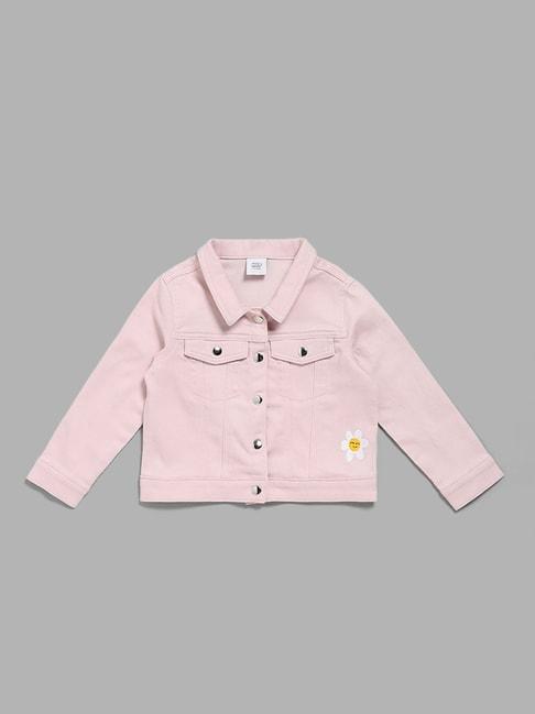 hop kids by westside pink snap button jacket