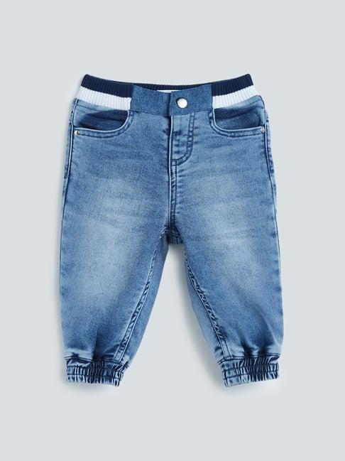 hop baby by westside blue jogger-style jeans