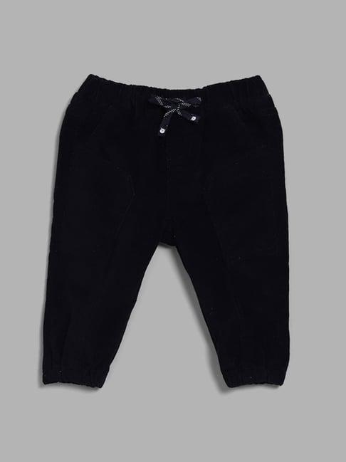 hop baby by westside solid navy blue joggers