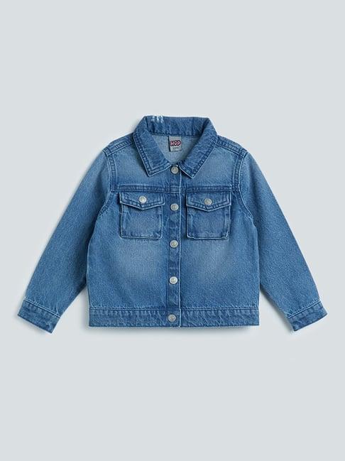 hop kids by westside blue denim jacket