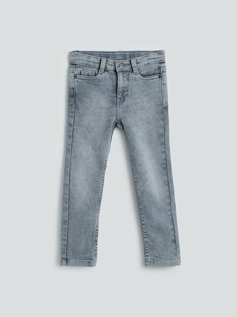 hop kids by westside grey acid wash jeans