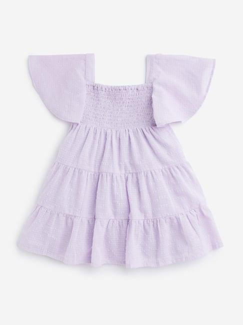 hop kids by westside lilac tiered dress