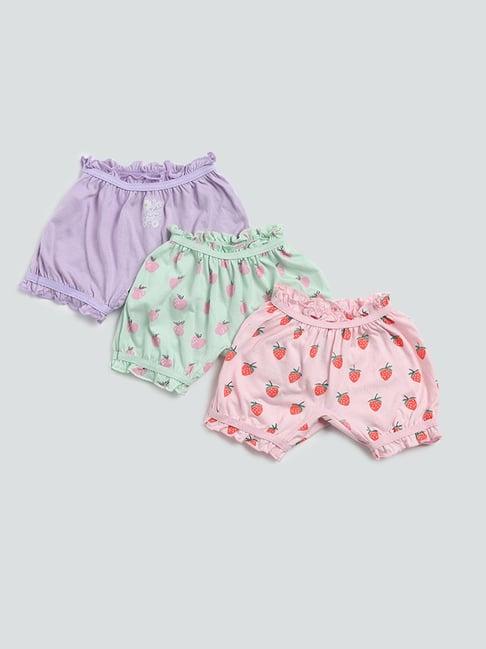 hop kids by westside multi fruity bloomers pack of 3