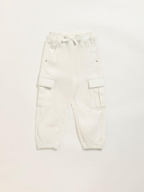 hop kids by westside off white cargo joggers