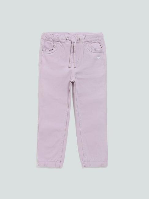 hop kids by westside solid lilac graci joggers